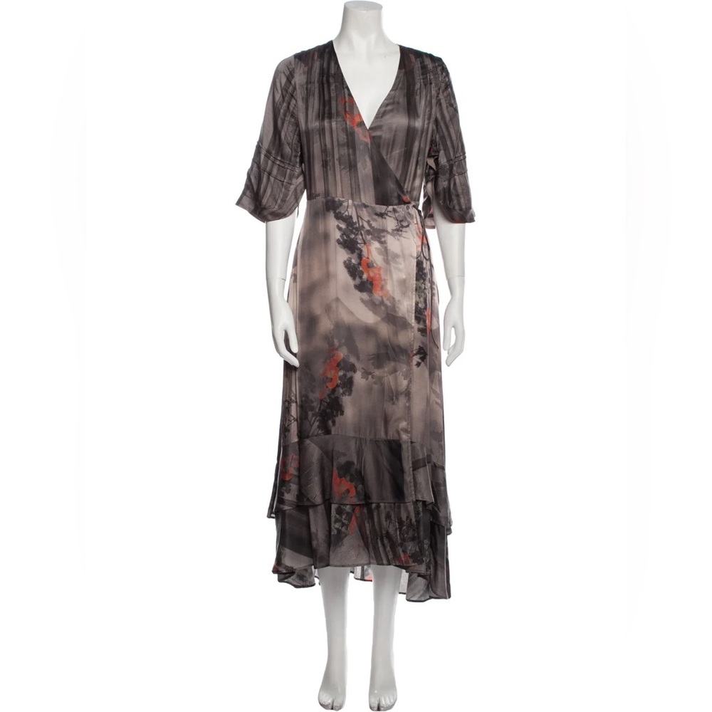 All Saints Silk Long Dress